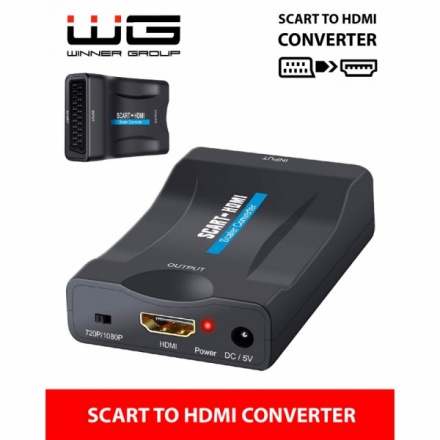Winner Scart - HDMI konvertor, černá 5245878