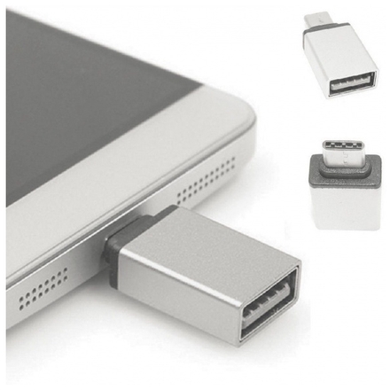 Adaptér USB 3.0 na Type C (Stříbrná), 6112