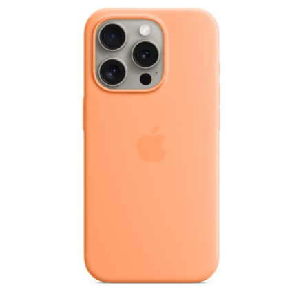  Apple Silikonový Kryt vč. Magsafe pro iPhone 15 Pro Orange Sorbet, MT1H3ZM/A