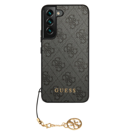 Guess 4G Charm Zadní Kryt pro Samsung Galaxy S23 Grey, GUHCS23SGF4GGR