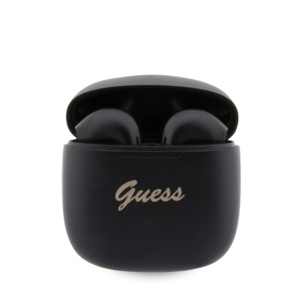 Guess True Wireless Script Logo BT5.3 Stereo Earphones Black, GUTWST26PSK