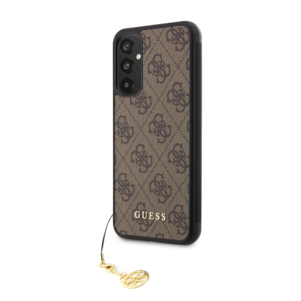 Guess 4G Charms Zadní Kryt pro Samsung Galaxy A34 5G Brown, GUHCSA34GF4GBR