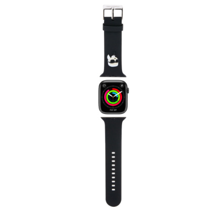 Karl Lagerfeld Karl Head NFT Řemínek pro Apple Watch 42/44/45/46/49 Black, KLAWLSLKNK