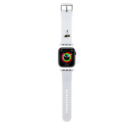 Karl Lagerfeld Karl Head NFT Řemínek pro Apple Watch 38/40/41 White, KLAWMSLKNH