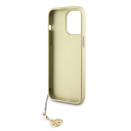 Guess 4G Charm Zadní Kryt pro iPhone 15 Pro Max Brown, GUHCP15XGF4GBR