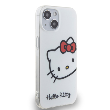 Hello Kitty IML Head Logo Zadní Kryt pro iPhone 13 White , HKHCP13MHCKHST