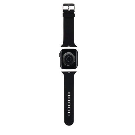 Karl Lagerfeld Karl and Choupette Head NFT Řemínek pro Apple Watch 42/44/45/46/49 Black, KLAWLSLKCNK