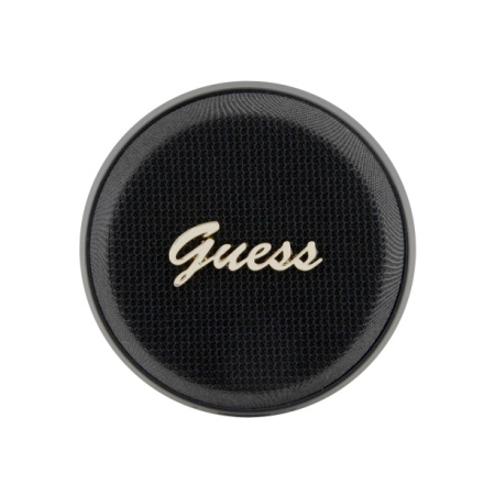 Guess 2v1 Magnetic Bluetooth Speaker / Stand Metal Script Black, GUWSC3ALSMK