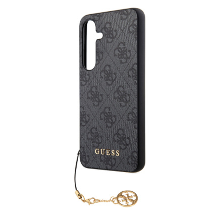 Guess 4G Charm Zadní Kryt pro Samsung Galaxy S24+ Grey, GUHCS24MGF4GGR