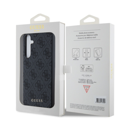 Guess 4G Charm Zadní Kryt pro Samsung Galaxy A35 5G Grey, GUHCSA35GF4GGR