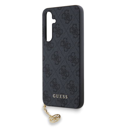 Guess 4G Charm Zadní Kryt pro Samsung Galaxy A55 5G Grey, GUHCSA55GF4GGR