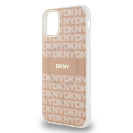 DKNY PC/TPU Repeat Pattern Tonal Stripe Magsafe Zadní Kryt pro iPhone 11 Pink, DKHMN61HRHSEP