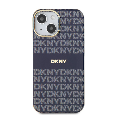 DKNY PC/TPU Repeat Pattern Tonal Stripe Magsafe Zadní Kryt pro iPhone 14 Blue, DKHMP14SHRHSEB