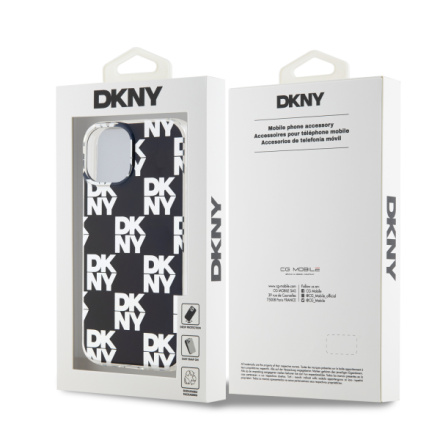 DKNY PC/TPU Checkered Pattern Zadní Kryt pro iPhone 14 Black, DKHCP14SHDLCEK