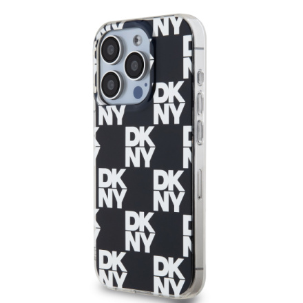 DKNY PC/TPU Checkered Pattern Zadní Kryt pro iPhone 14 Pro Black, DKHCP14LHDLCEK