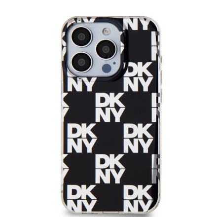 DKNY PC/TPU Checkered Pattern Zadní Kryt pro iPhone 15 Pro Black, DKHCP15LHDLCEK