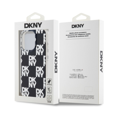 DKNY PC/TPU Checkered Pattern Zadní Kryt pro iPhone 15 Pro Max Black, DKHCP15XHDLCEK