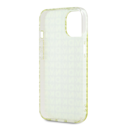 DKNY PC/TPU Repeat Pattern Zadní Kryt pro iPhone 15 Yellow, DKHCP15SHOPECY