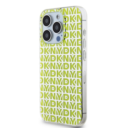 DKNY PC/TPU Repeat Pattern Zadní Kryt pro iPhone 15 Pro Yellow, DKHCP15LHOPECY