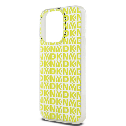 DKNY PC/TPU Repeat Pattern Zadní Kryt pro iPhone 15 Pro Yellow, DKHCP15LHOPECY