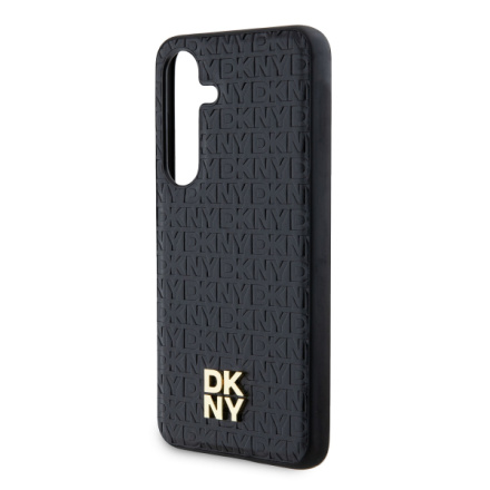 DKNY PU Leather Repeat Pattern Stack Logo Magsafe Zadní Kryt pro Samsung Galaxy S24 Black, DKHMS24SPSHRPSK