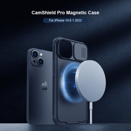 Nillkin CamShield PRO Magnetic Zadní Kryt pro Apple iPhone 13/14 Black, 57983110471