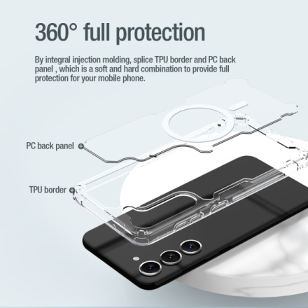 Nillkin Nature TPU PRO Magnetic Kryt pro Samsung Galaxy S23 Transparent, 57983114691