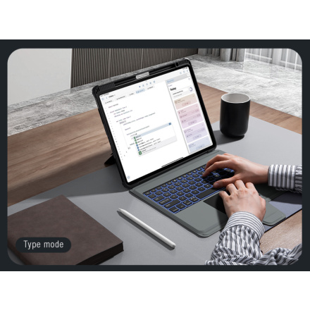 Nillkin Bumper Combo Keyboard Case (Backlit Version) pro iPad 12.9 Pro 2020/2021/2022 Black, 57983116142
