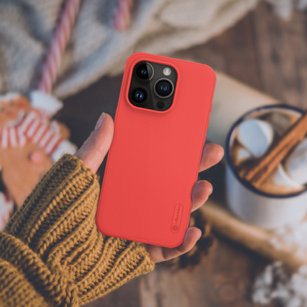 Nillkin Super Frosted PRO Zadní Kryt pro Apple iPhone 15 Pro Red (Without Logo Cutout), 57983116999