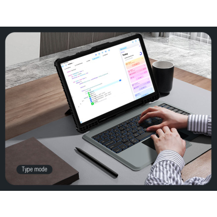 Nillkin Bumper Combo Keyboard Case (Backlit Version) pro Samsung Tab S9+ Black, 57983118662