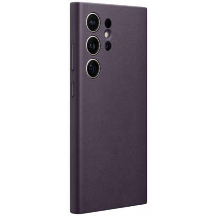  Samsung Kožený Kryt (Vegan) pro Galaxy S24 Ultra Dark Violet, GP-FPS928HCAVW