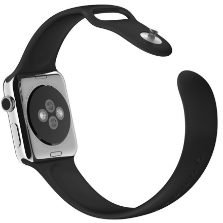 Tactical 488 Silikonový Řemínek pro Apple Watch 1/2/3/4/5/6/7/8/9/10/SE 42/44/45/46mm Black, 2445848