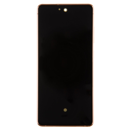 LCD display + Dotyk + Přední Kryt Samsung G781 5G Galaxy S20 FE Cloud Orange (Service Pack), GH82-24214F