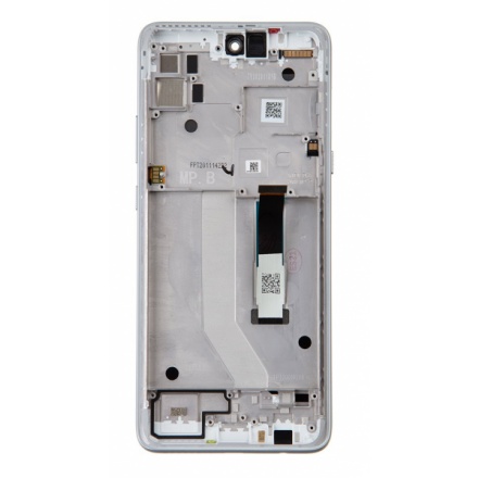Motorola G 5G LCD Display + Dotyková Deska + Přední Kryt Silver (Service Pack), 5D68C17617