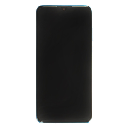 LCD Display + Dotyková Deska + Přední Kryt Huawei P30 Lite 2020 New Edition Blue (pro 48 MP foto) (Service Pack), 02353FQE