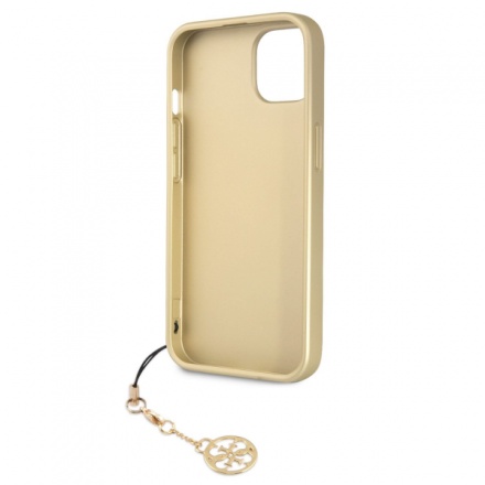 Guess 4G Charm Zadní Kryt pro iPhone 13 Brown, GUHCP13MGF4GBR