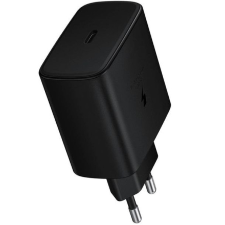 EP-TA845EBE Samsung Quickcharge USB-C 45W Cestovní nabíječka Black (OOB Bulk), GP-PTU020SOFBQ