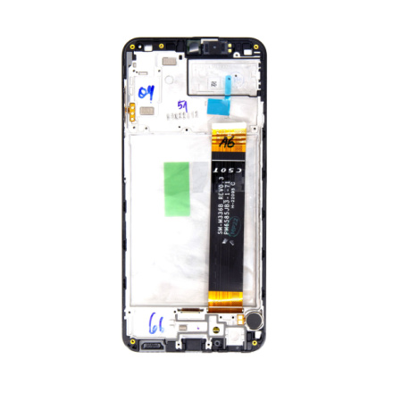 LCD display + Dotyk + Přední kryt Samsung A235 Galaxy A23 Black (Service Pack), GH82-28563A