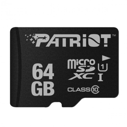 microSDXC 64GB Patriot Class 10 bez Adaptéru, PSF64GMDC10