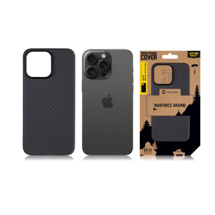 Tactical MagForce Aramid Kryt pro Apple iPhone 15 Pro Max Black, 57983115954