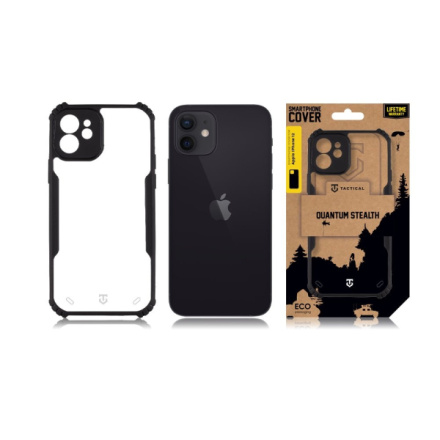 Tactical Quantum Stealth Kryt pro Apple iPhone 12 Clear/Black , 57983116297