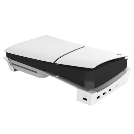 iPega P5S008 Horizontální Stojan s USB HUB pro PS5 Slim/PS5 Pro White, PG-P5S008