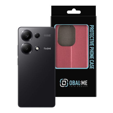 OBAL:ME Book Pouzdro pro Xiaomi Redmi Note 13 Pro 4G Wine Red, 57983120780