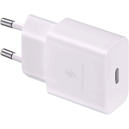 EP-T2510XWE Samsung USB-C 25W Cestovní nabíječka + USB-C Datový Kabel White, EP-T2510XWEGEU