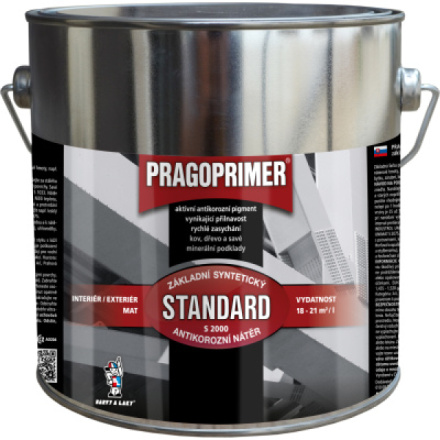 Pragoprimer Standard S2000 základní barva na kov, 0100 bílá, 2,5 l