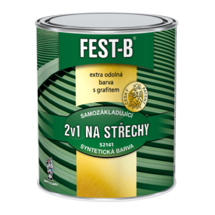 FEST-B S2141, antikorozní nátěr na železo, 0111 šedý, 800 g