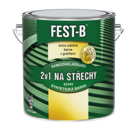 FEST-B S2141, antikorozní nátěr na železo, 0101 světle šedý, 2,5 kg