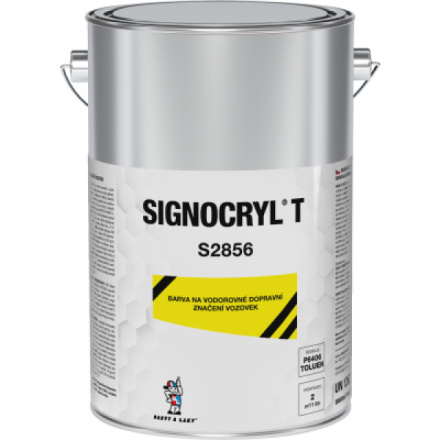 Signocryl S2856 barva na vodorovné dopravní značení vozovek, 0620 žlutá, 4 l