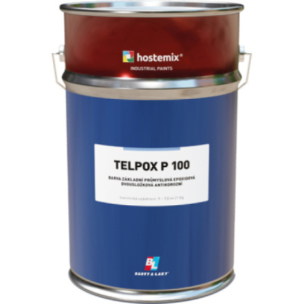 Telpox P 100 základní průmyslová dvousložková barva na kov, 0110 šedá, 5 kg