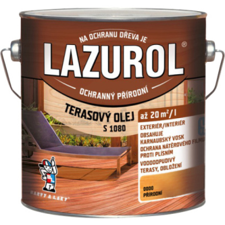 Lazurol s1080 terasový olej bezbarvý, 2,5 l